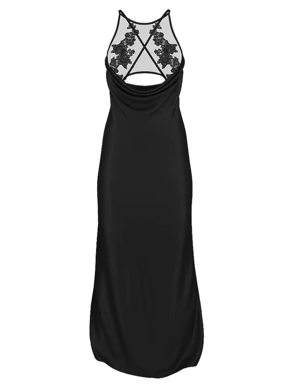 Victoria’s Secret Elegant Black Lace Front Lingerie Dress